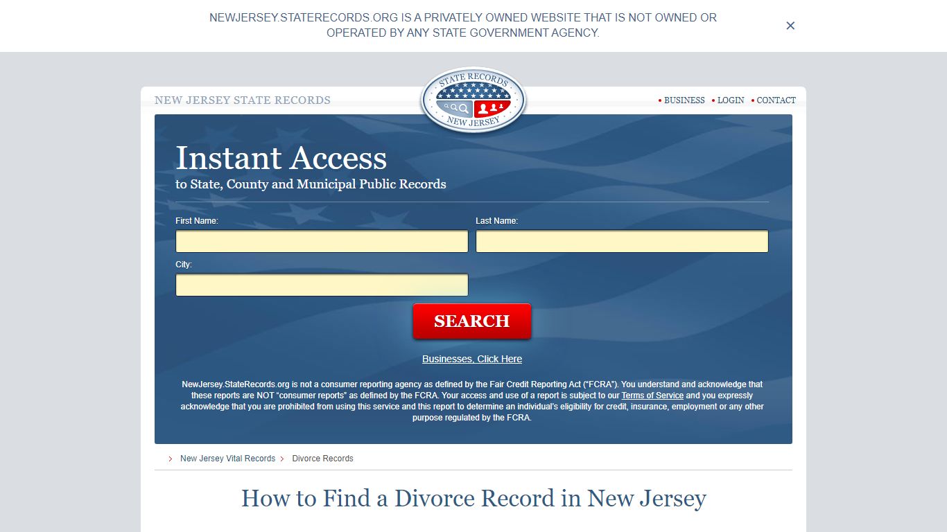 How to Find a Divorce Record in New Jersey