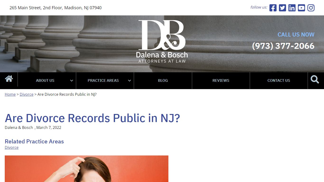 Are Divorce Records Public in NJ? - The Law Firm of Dalena & Bosch, LLC...